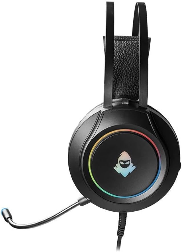 Headset Gamer Mancer Crater, Rainbow, Drivers 50Mm, Preto, Mcr-Crt-Rgb01 - Imagem 3