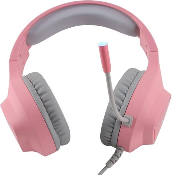 Fone De Ouvido Headset Gamer Chroma Usb 7.1 Rgb Rosa - Gh804