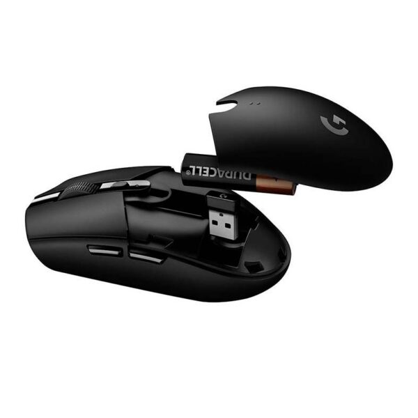 Mouse Gamer Sem Fio Logitech G305 Lightspeed, 12000 Dpi, 6 Botões, Preto