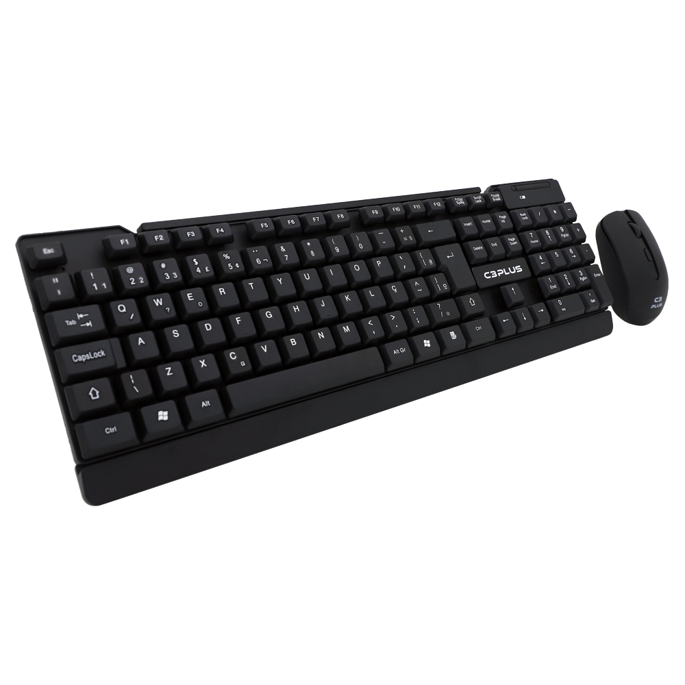 Kit Teclado E Mouse C3 Plus K-W11bk Wireless Preto - Imagem 2