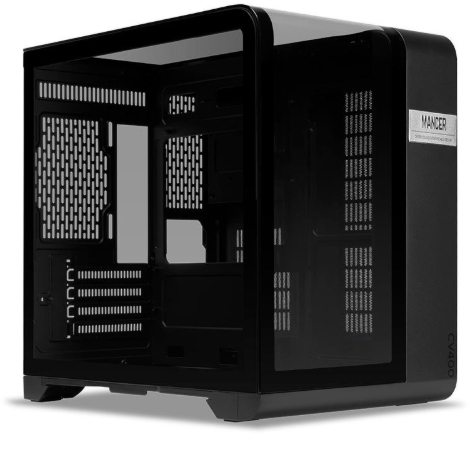 Gabinete Gamer Mancer Cv400, Mid-Tower, Lateral De Vidro Preto, Mcr-Cv400-Bk