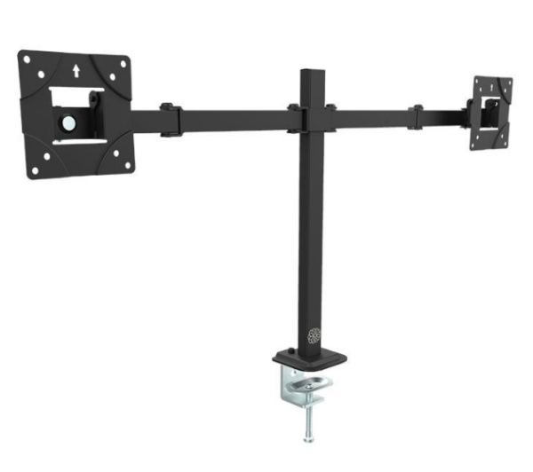 Suporte Articulado Para 2 Monitores Zinnia Tms 180, 17 Pol. A 32 Pol., Preto, Zno-Tms180-Bl01