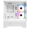 Gabinete Gamer Pichau Magpie 4B, Mini-Tower, Lateral De Vidro, Com 2 Fans, Branco, Pg-Mag4b-Wh2