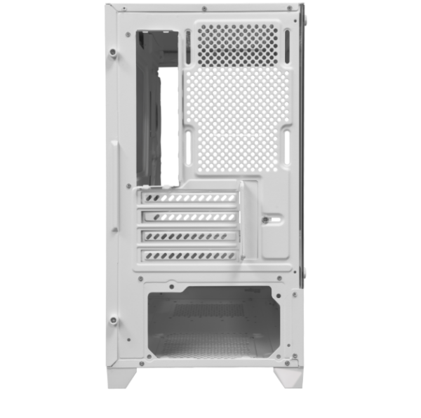Gabinete Gamer Pichau Magpie 4B, Mini-Tower, Lateral De Vidro, Com 2 Fans, Branco, Pg-Mag4b-Wh2