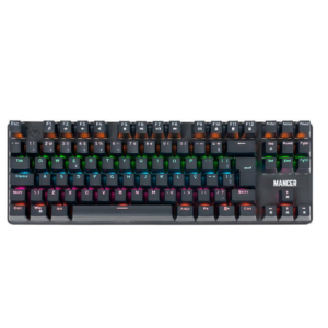 Teclado Mecanico Mancer Shade Mk3, Rainbow, Switch Huano Vermelho, Preto, Mcr-Shm3-Rbw01rd