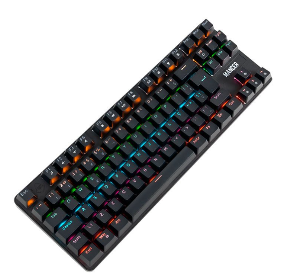 Teclado Mecanico Mancer Shade Mk3, Rainbow, Switch Huano Vermelho, Preto, Mcr-Shm3-Rbw01rd - Imagem 2