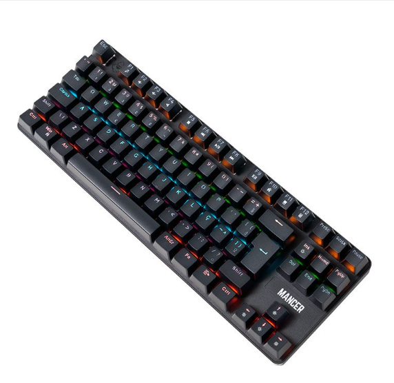 Teclado Mecanico Mancer Shade Mk3, Rainbow, Switch Huano Vermelho, Preto, Mcr-Shm3-Rbw01rd - Imagem 3