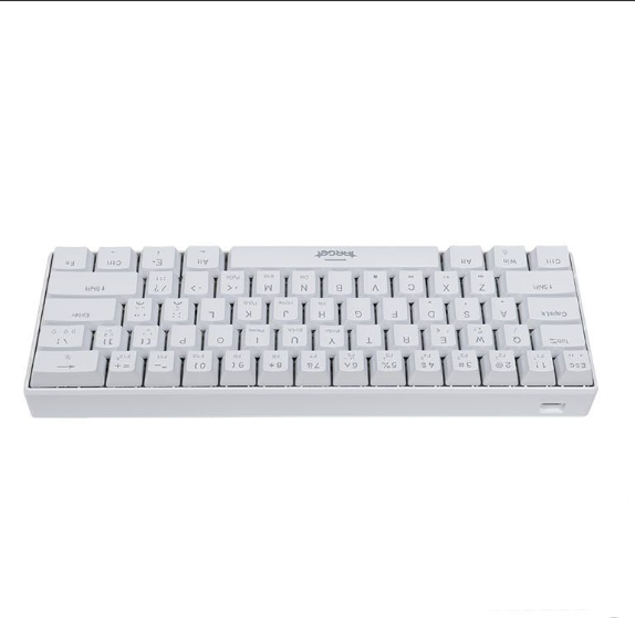 Teclado Mecanico Gamer Tgt Sherman Compacto, Rainbow, Abnt2, Switch Huano Azul, Branco, Tgt-Shcptw-R - Imagem 4
