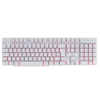 Teclado Usb Gamer Vx Gaming Hydra Branco Led Vermelho - Gth110bv