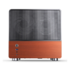 Gabinete Jonsbo V12 Black M-Atx Preto Vidro Panorâmico 270° Madeira Nogueira