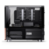 Gabinete Jonsbo V12 Black M-Atx Preto Vidro Panorâmico 270° Madeira Nogueira