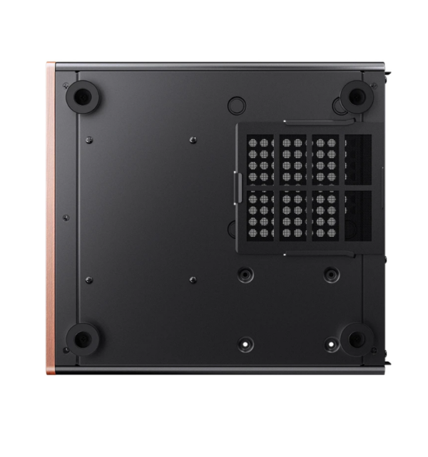 Gabinete Jonsbo V12 Black M-Atx Preto Vidro Panorâmico 270° Madeira Nogueira