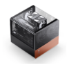 Gabinete Jonsbo V12 Black M-Atx Preto Vidro Panorâmico 270° Madeira Nogueira