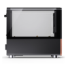 Gabinete Jonsbo V12 Black M-Atx Preto Vidro Panorâmico 270° Madeira Nogueira
