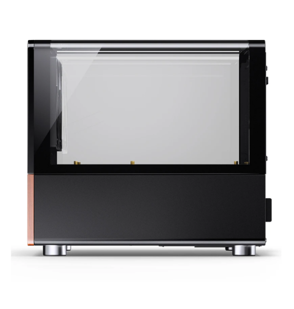 Gabinete Jonsbo V12 Black M-Atx Preto Vidro Panorâmico 270° Madeira Nogueira