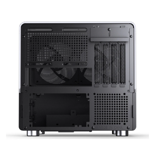 Gabinete Jonsbo V12 Black M-Atx Preto Vidro Panorâmico 270° Madeira Nogueira
