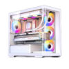 Gabinete Gamer Aquário Jonsbo D300 White M-Atx Vidro Temperado Usb-C Branco