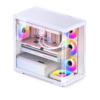 Gabinete Gamer Aquário Jonsbo D300 White M-Atx Vidro Temperado Usb-C Branco