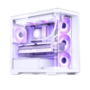 Gabinete Gamer Aquário Jonsbo D300 White M-Atx Vidro Temperado Usb-C Branco