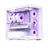 Gabinete Gamer Aquário Jonsbo D300 White M-Atx Vidro Temperado Usb-C Branco