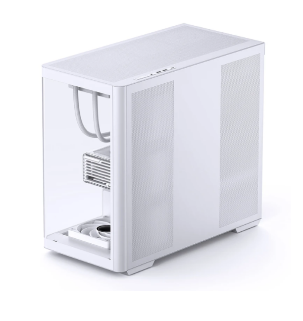Gabinete Gamer Aquário Jonsbo D300 White M-Atx Vidro Temperado Usb-C Branco