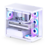 Gabinete Gamer Aquário Jonsbo D300 White M-Atx Vidro Temperado Usb-C Branco