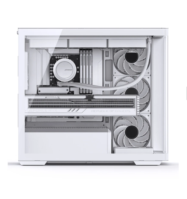 Gabinete Gamer Aquário Jonsbo D300 White M-Atx Vidro Temperado Usb-C Branco