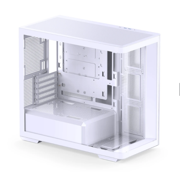Gabinete Gamer Aquário Jonsbo D300 White M-Atx Vidro Temperado Usb-C Branco