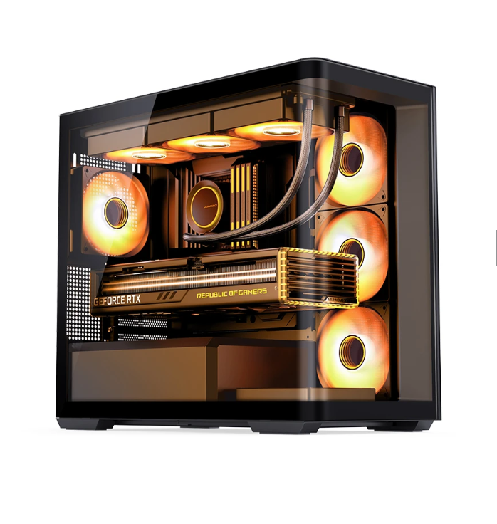 Gabinete Gamer Aquario Premium - Jonsbo D300 Black - Preto - Imagem 2