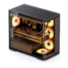 Gabinete Gamer Aquário Jonsbo D300 Black M-Atx Vidro Temperado Usb-C Preto