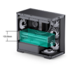 Gabinete Gamer Aquário Jonsbo D300 Black M-Atx Vidro Temperado Usb-C Preto