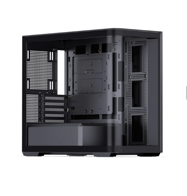 Gabinete Gamer Aquário Jonsbo D300 Black M-Atx Vidro Temperado Usb-C Preto