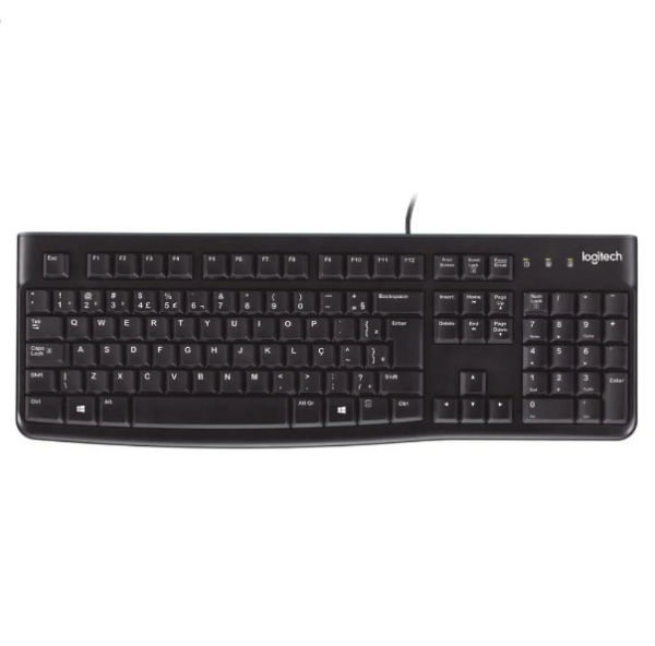 Teclado Logitech K120 / Com Fio - Usb / Preto