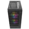 Gabinete Gamer Mancer Grimore, Mini-Tower, Lateral De Vidro, 2 Fans Rainbow, Preto, Mcr-Grm-Bk
