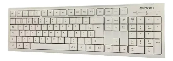 Teclado E Mouse Sem Fio Exbom Bk-S1000k - Branco