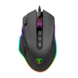 Mouse Gamer T-Dagger Bettle Rgb 8000 Dpi, 10 Botões, Preto