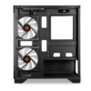 Gabinete Gamer Tgt Gladiator Mid Tower Vidro Temperado 2 Fans Rainbow Preto