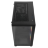 Gabinete Gamer Tgt Gladiator Mid Tower Vidro Temperado 2 Fans Rainbow Preto