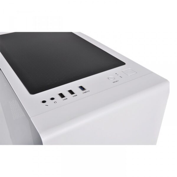 Gabinete Gamer Thermaltake S100tg, Mini Tower, Vidro Temperado, White, Matx, Com Fonte 600W, Com 1 Fan, Ca-3Q9-60S6wz-00