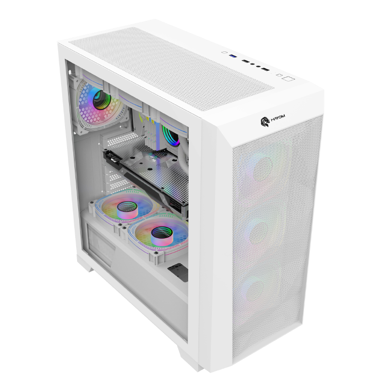Gabinete Gamer Branco Gb1780 Full Tower 4 Fans Inclusos - Hayom - Imagem 3