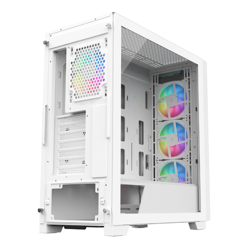 Gabinete Gamer Branco Gb1780 Full Tower 4 Fans Inclusos - Hayom - Imagem 6