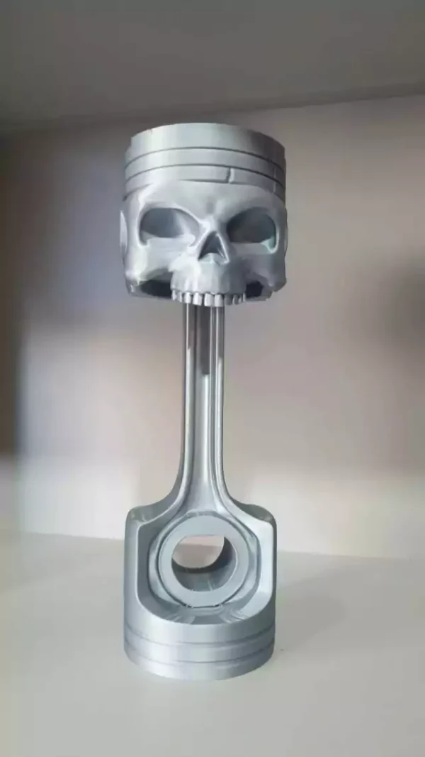 Suporte Headset Gamer Unc - Skull Pist - Prata