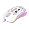 Mouse Gamer Redragon Storm Rgb Branco Com Rosa