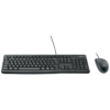 Kit Mouse E Teclado Logitech Mk120 Com Fio Usb Preto