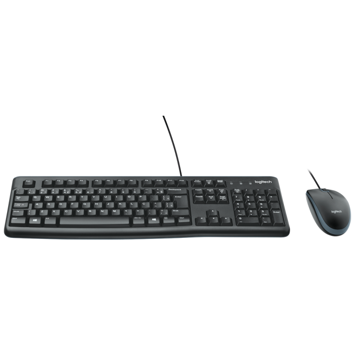 Kit Mouse E Teclado Logitech Mk120 Com Fio Usb Preto - Imagem 2