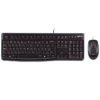 Kit Mouse E Teclado Logitech Mk120 Com Fio Usb Preto