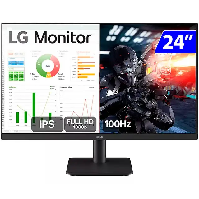 Monitor Gamer Lg 24 24Ms500-B - 100Hz - Hdmi Preto