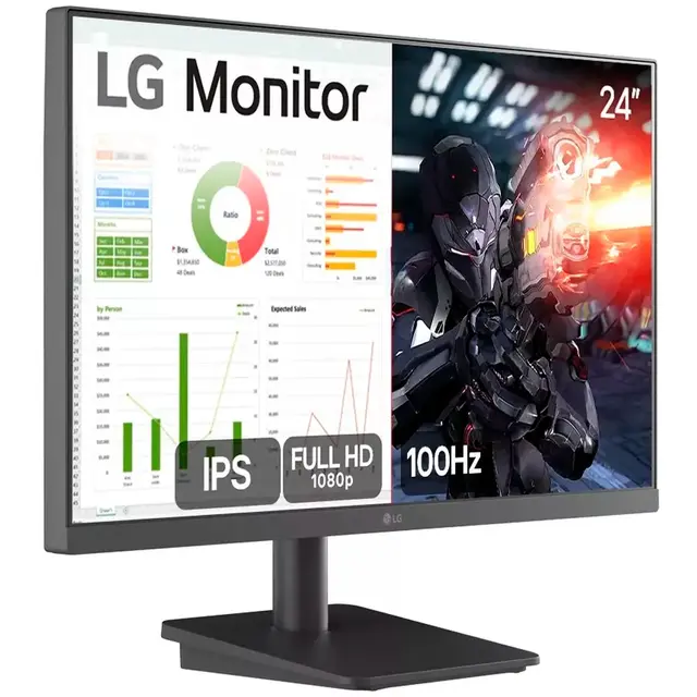 Monitor Gamer Lg 24 24Ms500-B - 100Hz - Hdmi Preto - Imagem 2