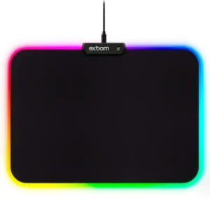Mouse Pad Gamer Com Borda Led Colorido 357X255x4mm
