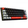 Teclado Mecanico 60% Pcyes Kuromori Black Vulcan - Switch Blue - Led Rainbow - Ptkm60bl
